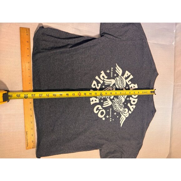 Flappy’s Pizza Co Sonora CA T-Shirt Men’s Large Gray Local Restaurant Tee - Picture 4 of 8